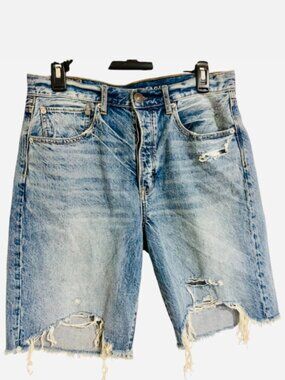 American Eagle Distressed Denim Jean Shorts Size 8